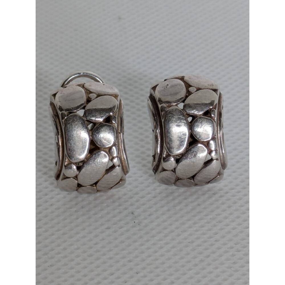 John Hardy Pebble French Clip Earrings In Sterling Silver
